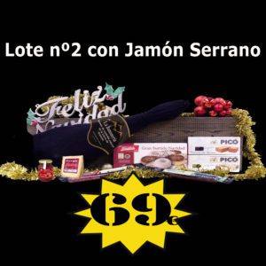 Lote de Navidad con jamón Jamonería La Dehesa