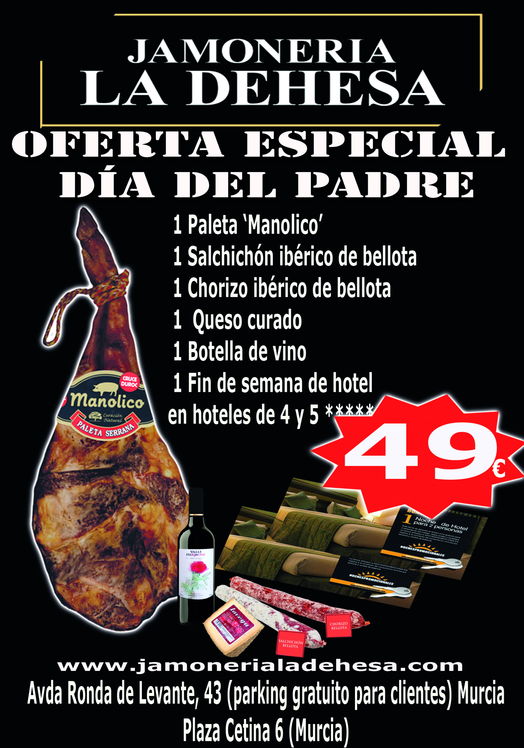 paleta manolico DIA DEL PADRE FONDO NEGRO